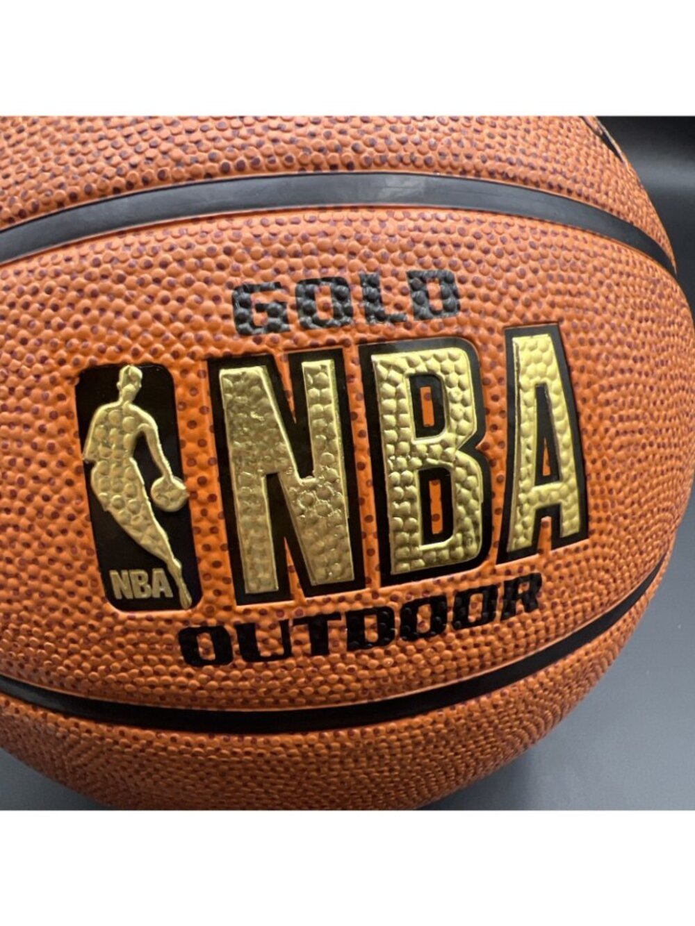 RARE SPALDING GOLD NBA OUTDOOR BASKETBALL BALL SIZE 7 NEW NOS - Picture 5 of 11